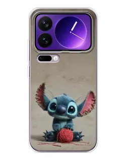 Чохол для Xiaomi 17 Pro Max з картинкою «Стіч на чоричневому фоні»
