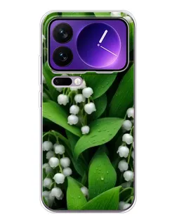 Чехол для Xiaomi 17 Pro Max с картинкой «Ландыши в зелени»