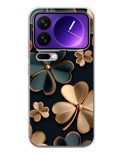 Чехол для Xiaomi 17 Pro Max с картинкой «Клевер в золоте»