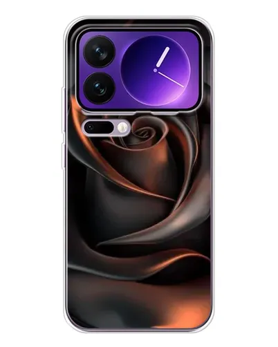 Чехол для Xiaomi 17 Pro Max с картинкой «Шелковая черная роза»
