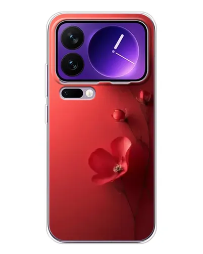 Чехол для Xiaomi 17 Pro Max с картинкой «Маковые соцветия»