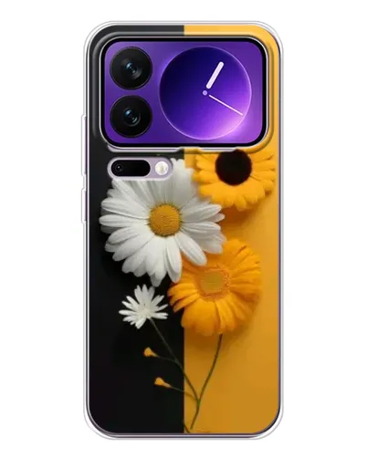 Чехол для Xiaomi 17 Pro Max с картинкой «Подсолнух и ромашка»