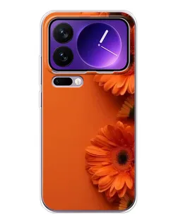 Чехол для Xiaomi 17 Pro Max с картинкой «Оранжевые герберы»