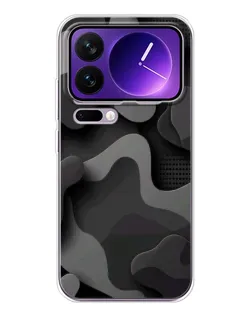 Чехол для Xiaomi 17 Pro Max с картинкой «Темный абстрактный камуфляж» Чехол для Xiaomi 17 Pro Max с картинкой «Темный абстрактный камуфляж»