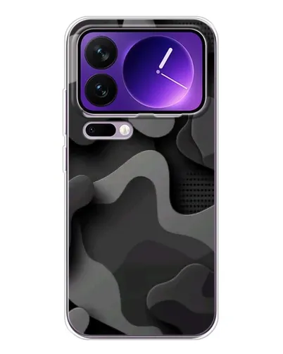 Чехол для Xiaomi 17 Pro Max с картинкой «Темный абстрактный камуфляж»