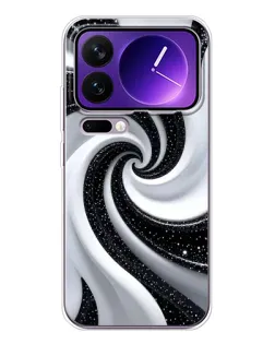 Чехол для Xiaomi 17 Pro Max с картинкой «Черно-белая спираль» Чехол для Xiaomi 17 Pro Max с картинкой «Черно-белая спираль»