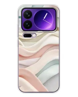 Чехол для Xiaomi 17 Pro Max с картинкой «Пастельные нежные волны»
