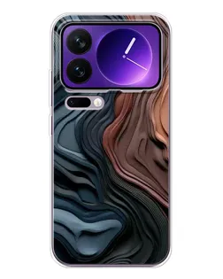 Чехол для Xiaomi 17 Pro Max с картинкой «Цветные волны каньона»