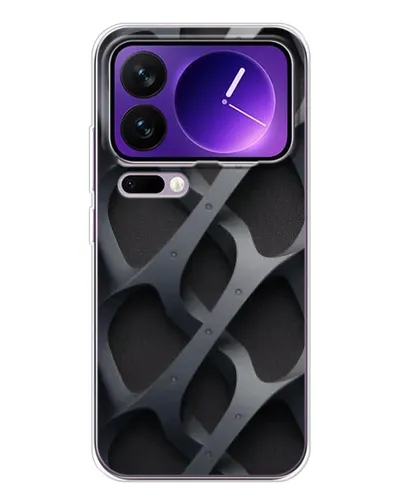 Чехол для Xiaomi 17 Pro Max с картинкой «Объемное серое плетение»