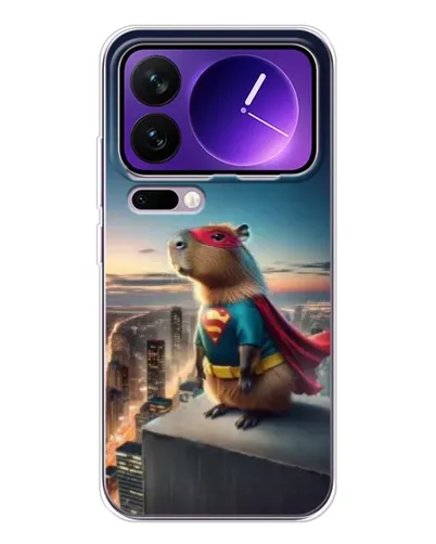Чехол для Xiaomi 17 Pro Max с картинкой «Капи-мен супергерой» Чехол для Xiaomi 17 Pro Max с картинкой «Капи-мен супергерой»