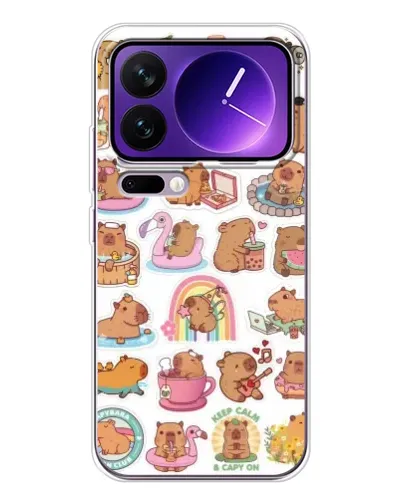 Чехол для Xiaomi 17 Pro Max с картинкой «Капибары набор» Чехол для Xiaomi 17 Pro Max с картинкой «Капибары набор»