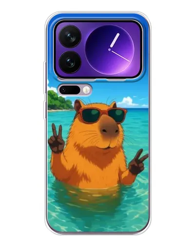 Чехол для Xiaomi 17 Pro Max с картинкой «Морская капибара» Чехол для Xiaomi 17 Pro Max с картинкой «Морская капибара»