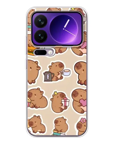 Чехол для Xiaomi 17 Pro Max с картинкой «Капибары паттерн» Чехол для Xiaomi 17 Pro Max с картинкой «Капибары паттерн»