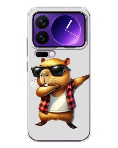 Чехол для Xiaomi 17 Pro Max с картинкой «Капибара рэпер даб» Чехол для Xiaomi 17 Pro Max с картинкой «Капибара рэпер даб»