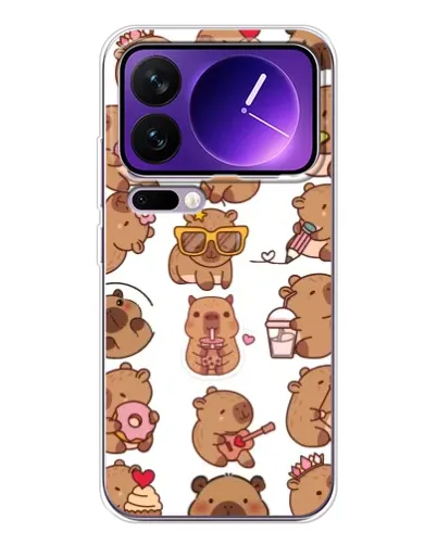 Чехол для Xiaomi 17 Pro Max с картинкой «Стикерпак с капибарами» Чехол для Xiaomi 17 Pro Max с картинкой «Стикерпак с капибарами»