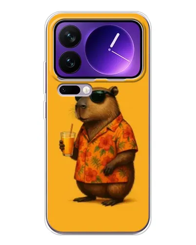 Чехол для Xiaomi 17 Pro Max с картинкой «Капибара на отдыхе» Чехол для Xiaomi 17 Pro Max с картинкой «Капибара на отдыхе»