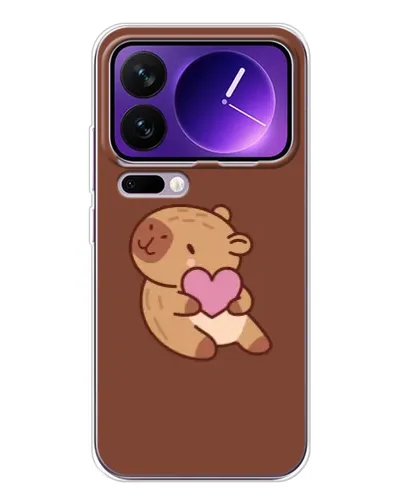 Чехол для Xiaomi 17 Pro Max с картинкой «Капибара с сердцем» Чехол для Xiaomi 17 Pro Max с картинкой «Капибара с сердцем»