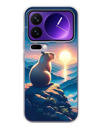 Чехол для Xiaomi 17 Pro Max с картинкой «Закат солнца с капибарой» Чехол для Xiaomi 17 Pro Max с картинкой «Закат солнца с капибарой»