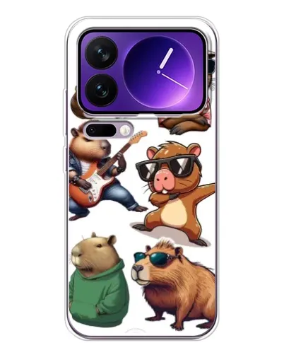 Чехол для Xiaomi 17 Pro Max с картинкой «Крутые капибары музыканты» Чехол для Xiaomi 17 Pro Max с картинкой «Крутые капибары музыканты»