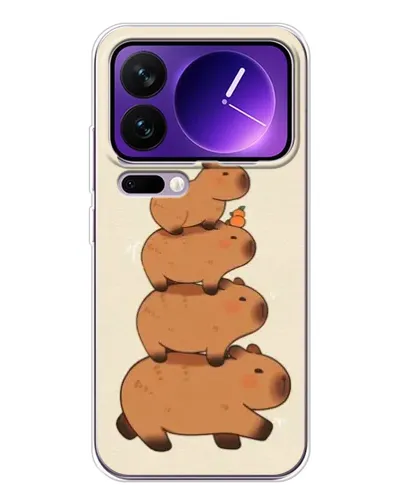 Чехол для Xiaomi 17 Pro Max с картинкой «Башня из капибар» Чехол для Xiaomi 17 Pro Max с картинкой «Башня из капибар»