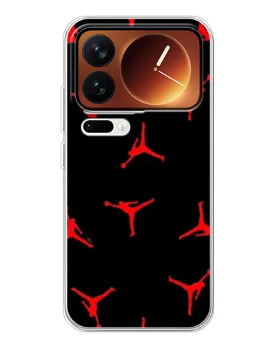 Чехол для Xiaomi 17 Pro с картинкой «Jordan Red Pattern»