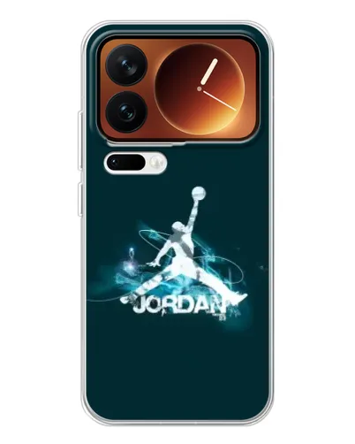 Чехол для Xiaomi 17 Pro с картинкой «Jordan Blue Fire»