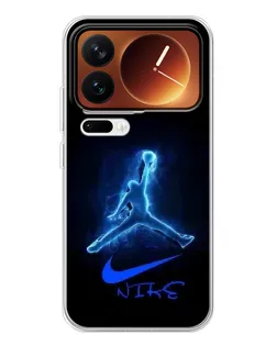 Чехол для Xiaomi 17 Pro с картинкой «Jordan Neon Blue» Чехол для Xiaomi 17 Pro с картинкой «Jordan Neon Blue»