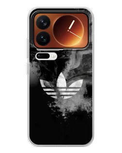 Чехол для Xiaomi 17 Pro с картинкой «Абстрактный дым Adidas»
