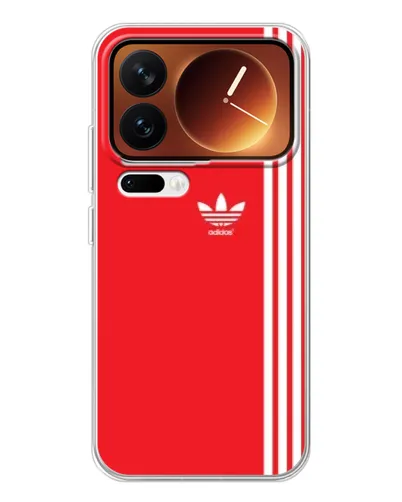 Чехол для Xiaomi 17 Pro с картинкой «Красный минимализм Adidas» Чехол для Xiaomi 17 Pro с картинкой «Красный минимализм Adidas»