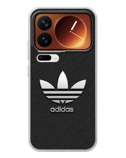 Чехол для Xiaomi 17 Pro с картинкой «Adidas Карбоновая текстура»