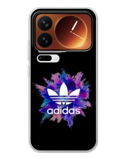 Чехол для Xiaomi 17 Pro с картинкой «Взрыв красок Adidas»