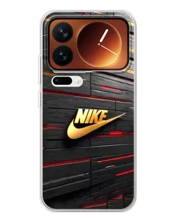 Чехол для Xiaomi 17 Pro с картинкой «Золотой Nike на металле» Чехол для Xiaomi 17 Pro с картинкой «Золотой Nike на металле»