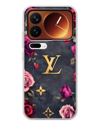 Чехол для Xiaomi 17 Pro с картинкой «Цветочный Louis Vuitton»