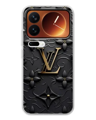 Чехол для Xiaomi 17 Pro с картинкой «Кожаная текстура LV»