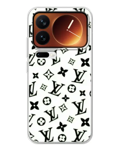 Чехол для Xiaomi 17 Pro с картинкой «Монохромный хаос LV»