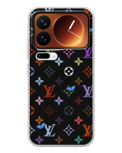 Чехол для Xiaomi 17 Pro с картинкой «Цветная монограмма LV»