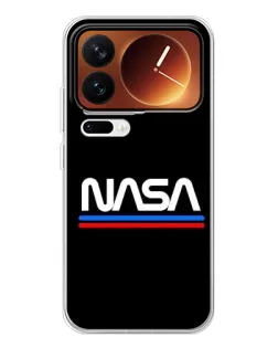 Чехол для Xiaomi 17 Pro с картинкой «NASA — классика Red Blue» Чехол для Xiaomi 17 Pro с картинкой «NASA — классика Red Blue»