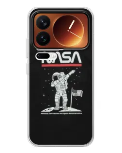 Чехол для Xiaomi 17 Pro с картинкой «NASA — шагаем по Луне» Чехол для Xiaomi 17 Pro с картинкой «NASA — шагаем по Луне»