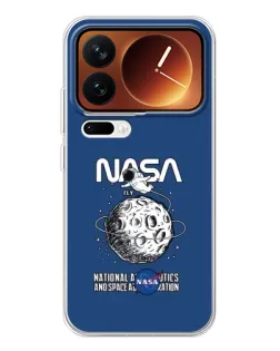 Чехол для Xiaomi 17 Pro с картинкой «NASA — лунная миссия» Чехол для Xiaomi 17 Pro с картинкой «NASA — лунная миссия»