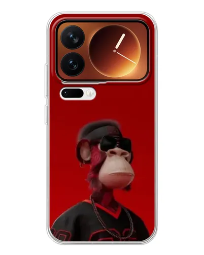 Чохол для Xiaomi 17 Pro з картинкою «Bored Ape в червоному» Чохол для Xiaomi 17 Pro з картинкою «Bored Ape в червоному»