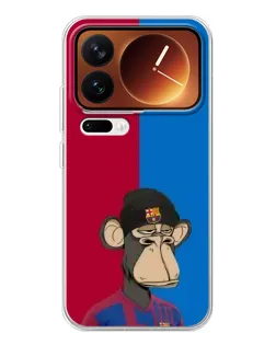 Чохол для Xiaomi 17 Pro з картинкою «Bored Ape — фанат Барси»