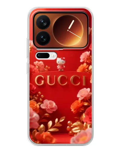 Чохол для Xiaomi 17 Pro з картинкою «Gucci — золотий сад»