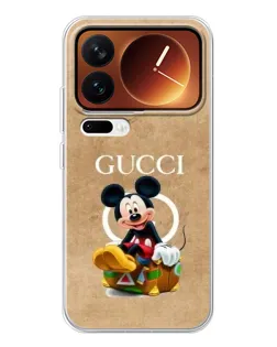 Чохол для Xiaomi 17 Pro з картинкою «Міккі Маус Gucci — крафт»