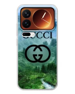 Чохол для Xiaomi 17 Pro з картинкою «Gucci — гірський пейзаж»