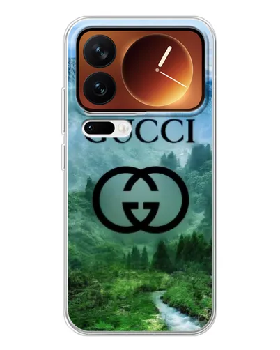 Чохол для Xiaomi 17 Pro з картинкою «Gucci — гірський пейзаж»