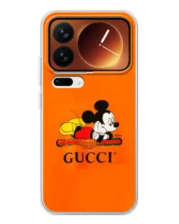 Чехол для Xiaomi 17 Pro с картинкой «Микки Маус Gucci — оранж» Чехол для Xiaomi 17 Pro с картинкой «Микки Маус Gucci — оранж»