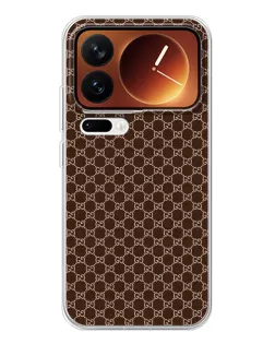 Чехол для Xiaomi 17 Pro с картинкой «Gucci — шоколадная сетка» Чехол для Xiaomi 17 Pro с картинкой «Gucci — шоколадная сетка»