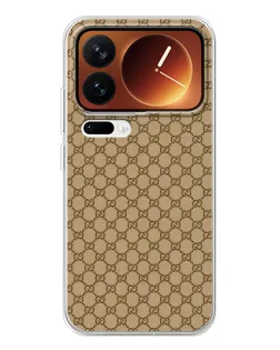 Чехол для Xiaomi 17 Pro с картинкой «Gucci — классический беж» Чехол для Xiaomi 17 Pro с картинкой «Gucci — классический беж»