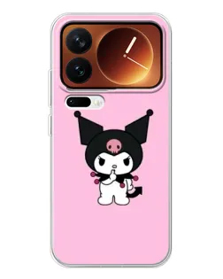 Чехол для Xiaomi 17 Pro с картинкой «Kuromi — розовая нежность»
