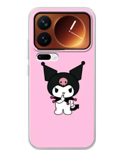 Чехол для Xiaomi 17 Pro с картинкой «Kuromi — розовая нежность»